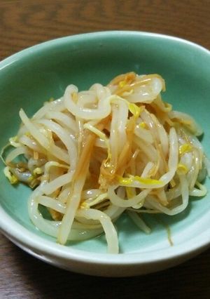 簡単！美味しい★もやしのなめ茸和え-レシピのメイン写真