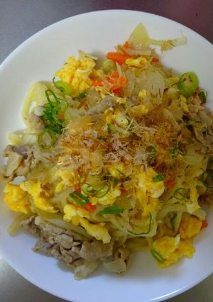 讃岐うどんで焼きうどん♬*゜-レシピのメイン写真