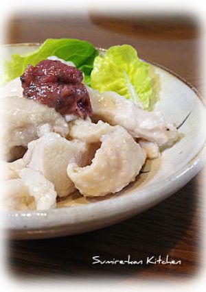 塩麹鶏の葛うち♪梅の白味噌和え-レシピのメイン写真