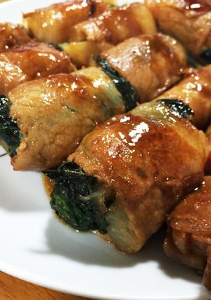 野菜の肉巻き#ほうれん草.かぶ.にんじん-レシピのメイン写真
