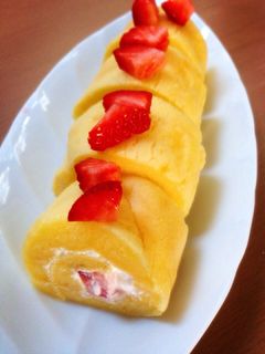 米粉ロールケーキのスポンジ-レシピのメイン写真