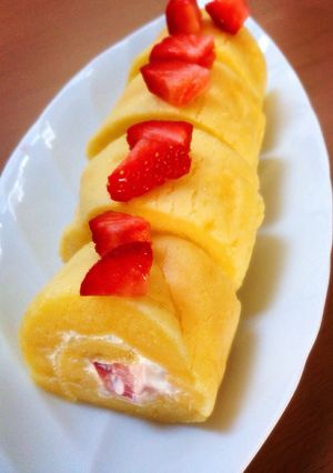 米粉ロールケーキのスポンジ-レシピのメイン写真