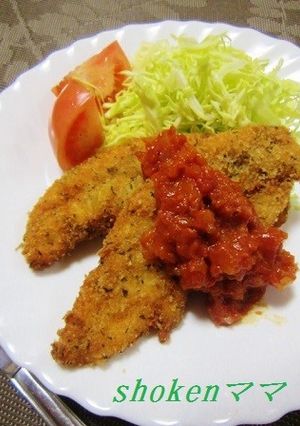 トマトソースが旨い！ささみフライ-レシピのメイン写真