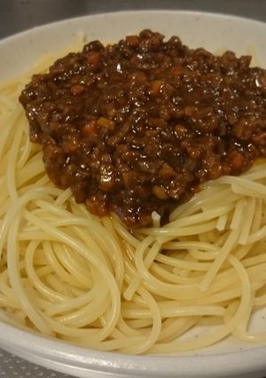 ハヤシライスの固形ルーでミートソース-レシピのメイン写真