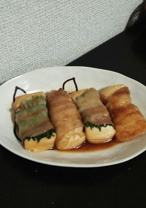 簡単!!甘辛肉巻き豆腐-レシピのメイン写真