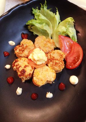 鶏ミンチでヘルシー＊つくねハンバーグ-レシピのメイン写真