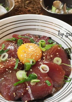 かつおの漬け丼-レシピのメイン写真