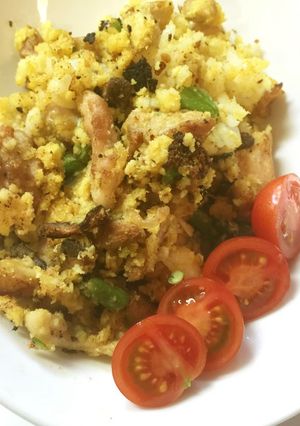 犬ごはん・肝臓にも良いカレー風味炒飯-レシピのメイン写真