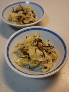 キャベツの塩レモン&塩昆布和え-レシピのメイン写真