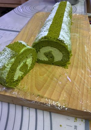 抹茶ロールケーキ-レシピのメイン写真