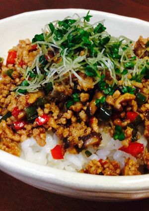 簡単♪ 肉みそどんぶり-レシピのメイン写真