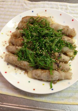 紫蘇好きのための豚の紫蘇チーズ巻-レシピのメイン写真