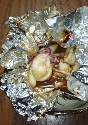 イカのはらわた蒸し焼き-レシピのメイン写真