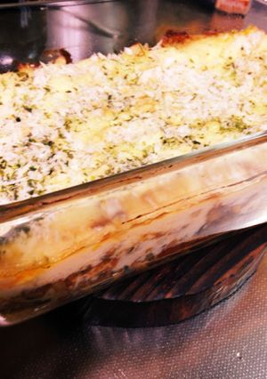 花粉症対策 酒粕豆乳根菜甜麺醤でラザニア-レシピのメイン写真