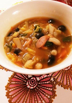 野菜たっぷり簡単トマトスープ＊-レシピのメイン写真