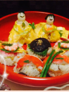 ひな祭り☆簡単手まり寿司でパーティ♪☆-レシピのメイン写真