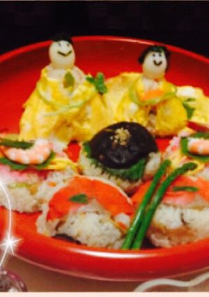 ひな祭り☆簡単手まり寿司でパーティ♪☆-レシピのメイン写真