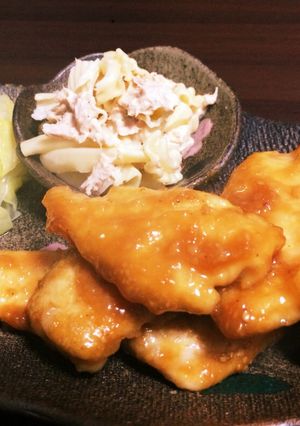 鶏胸肉しっとりごま味噌焼♡-レシピのメイン写真