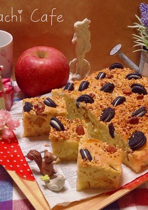 生クリーム♡オレオケーキ♪林檎紅茶。-レシピのメイン写真