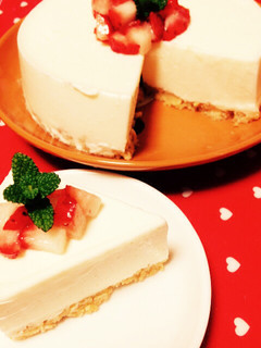 ヨーグルトのレアチーズケーキ-レシピのメイン写真