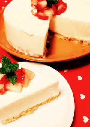 ヨーグルトのレアチーズケーキ-レシピのメイン写真