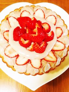 バレンタインに♡チョコレアチーズタルト♡-レシピのメイン写真