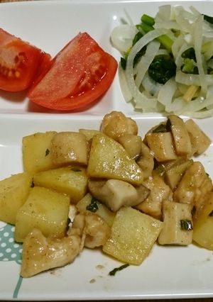 鶏むね肉の甘辛ごま炒め-レシピのメイン写真