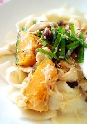 絶品！豆乳味噌チーズ饂飩♡-レシピのメイン写真