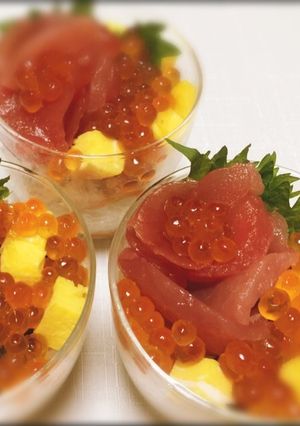 ひな祭り♪華やか☆可愛い☆カップ寿司♪-レシピのメイン写真