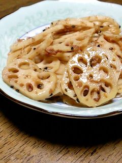 レンジで簡単!蓮根のおかか和え-レシピのメイン写真