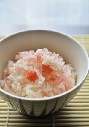 mお花見に！鮮やか梅ごはん-レシピのメイン写真
