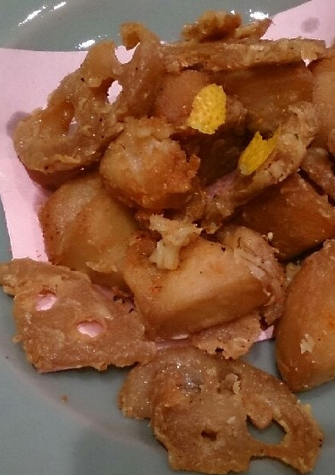 ♪根菜の煮物→根菜の一口あげ-レシピのメイン写真