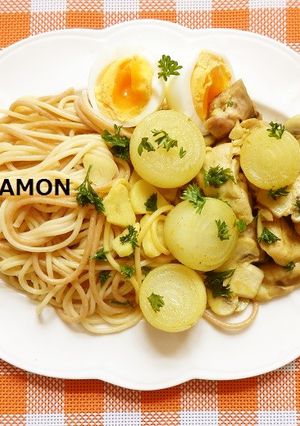 ペコロス★チキンカレー全粒粉パスタMIX-レシピのメイン写真
