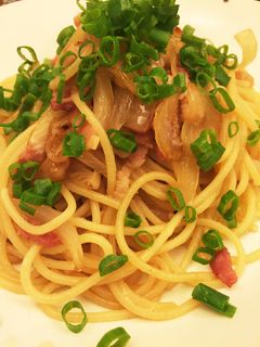 ベーコンと玉ねぎの和風パスタ-レシピのメイン写真