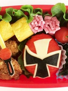 ニンニンジャー*キャラ弁*お寿司-レシピのメイン写真