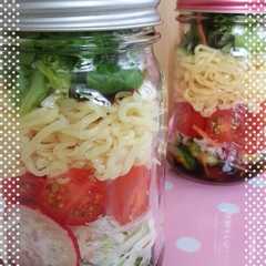 รูปของ 冷やし中華☆ジャーサラダ