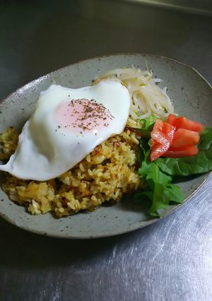 カレーご飯目玉焼きのっけ-レシピのメイン写真