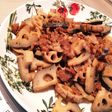 れんこんと牛肉の炒め、すき焼き風♪♪