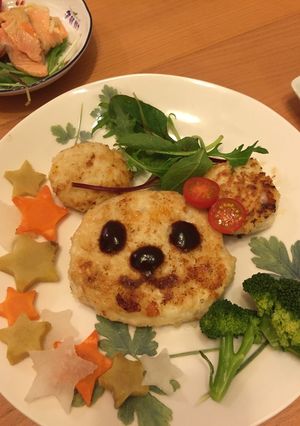 2歳の誕生日☆クマちゃんハンバーグ-レシピのメイン写真