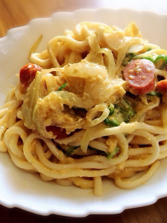 カルボナーラうどん-レシピのメイン写真
