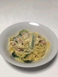 パスタ職人降臨、簡単ほうれん草と豆乳で…-レシピのメイン写真