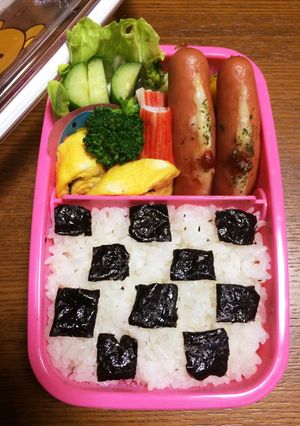 格子柄？？チェック柄？？のお弁当-レシピのメイン写真