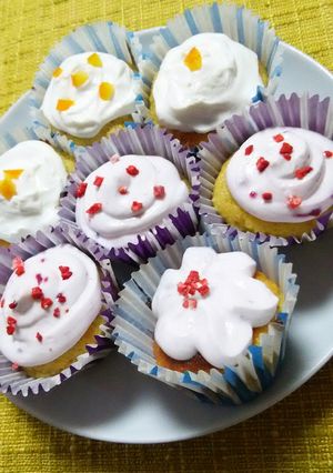 水切りヨーグルトでカップケーキ!-レシピのメイン写真