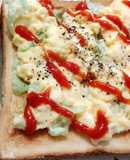＊レンジで＊スクランブルエッグトースト