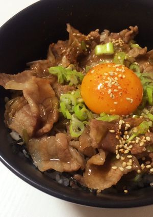 *5分de美味しい豚バラ丼*-レシピのメイン写真