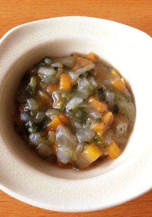 豚汁の取り分け♪中期離乳食-レシピのメイン写真