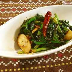 A picture of ほうれん草のスパイス炒め ネパール風.