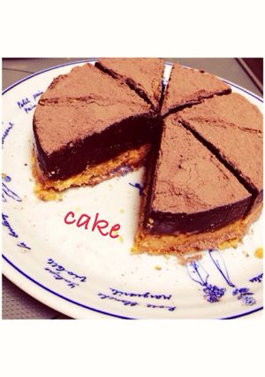 簡単！材料4つの濃厚生チョコケーキ-レシピのメイン写真