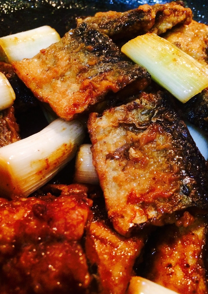 秋刀魚（鯖）の焼肉のタレ焼き-レシピのメイン写真