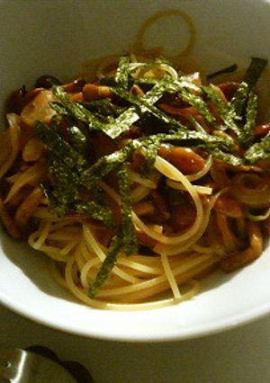 新鮮ななめこが手に入ったら！なめこスパ-レシピのメイン写真